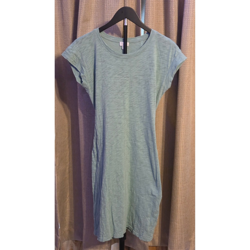 J.Crew Short Sleeve T-Shirt Dress Women's Size XS Green Tie Back